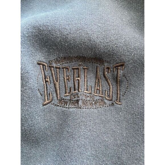 Everlast Unisex Blue Full Zip Sweater M Embroidered Logo Casualal - Picture 4 of 5